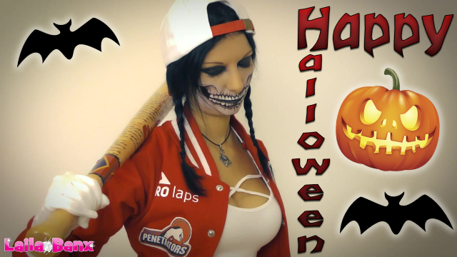 Happy Halloween! Jerk off with me until we come! video from Laila-Banx
