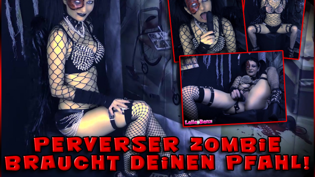 Pervert zombie needs your pole! Happy Halloween video from Laila-Banx