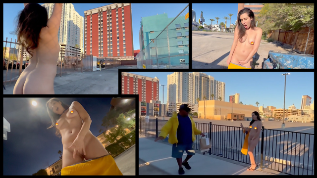 Flashing, teasing and cumming in public streets video from Nicole Niagara