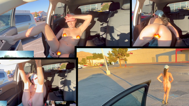 Naked Girl in Public Parking lots video from Nicole Niagara