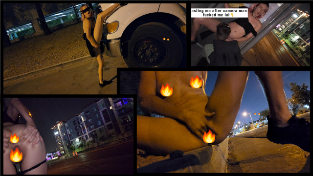 Pink hair slut spreads holes for strangers on the street and gets fucked in public video from Nicole Niagara