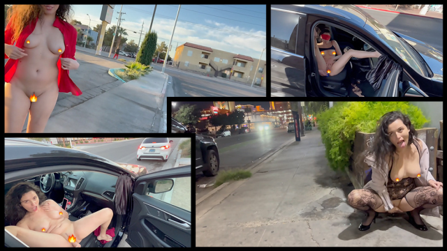 Risky Compilation - Nude Walk, Public Flashing & Car Masturbation video from Nicole Niagara