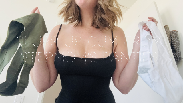 Slurp up cum from step-moms panties video