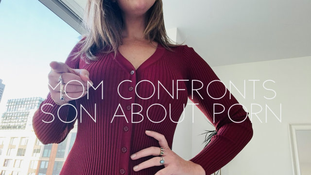Step-mom confronts step-son about porn video from Nicolette Bloom