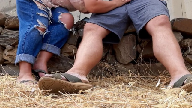 Outdoors blowjob and swallow video from Nikki Holland