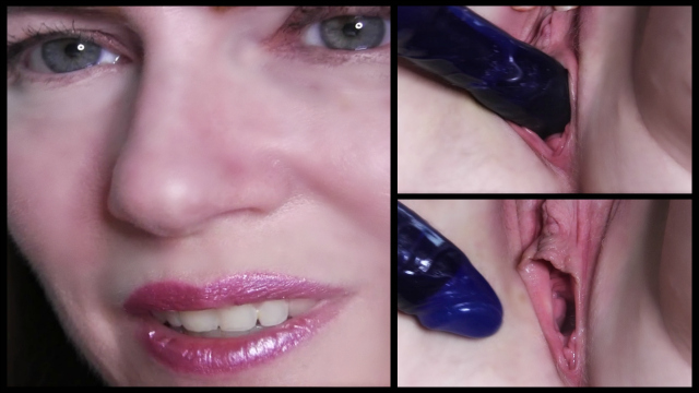 Extreme Closeup Blue Dildo Fucking With Nikki video from Nikki Nevada