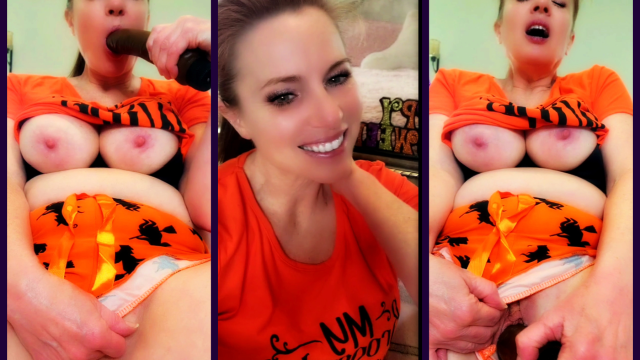 Halloween Pajama Masturbation video from Nikki Nevada