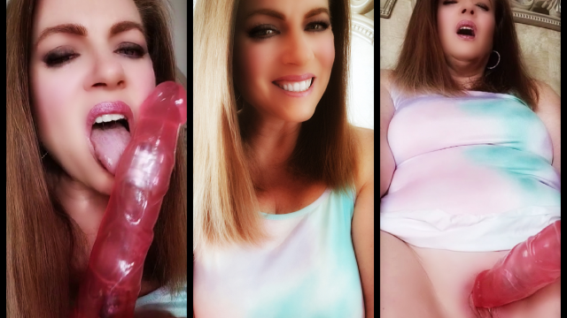 Sexy MILF Nikki In Tie Dye Dress Masturbating video from Nikki Nevada
