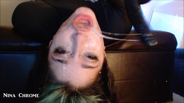 spit facial facefuck video from Nina Chrome