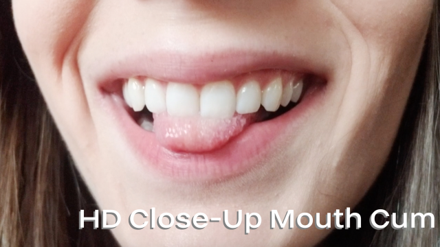 HD Close-Up Mouth Cum video from Nina Crowne