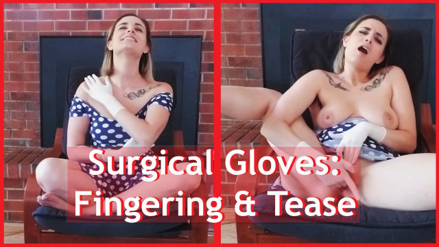 Surgical Gloves: Fingering and Tease video from Nina Crowne