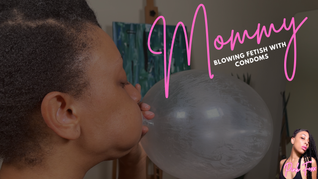 Mommy Blowing Fetish with Condoms video from Pink Foxx