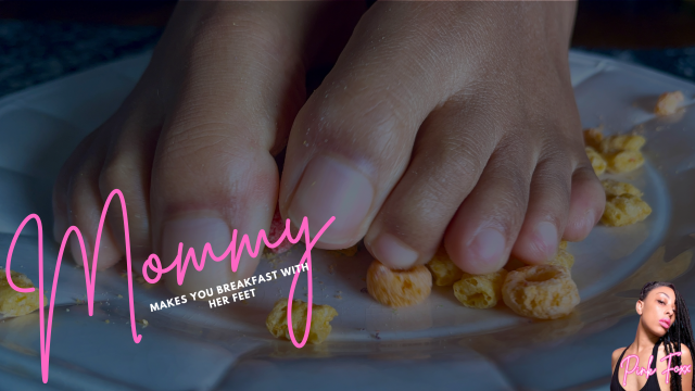 Mommy Makes You Breakfast with Her Feet video from Pink Foxx