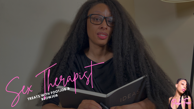 Sex Therapist Treats with Footjob & Blowjob video from Pink Foxx