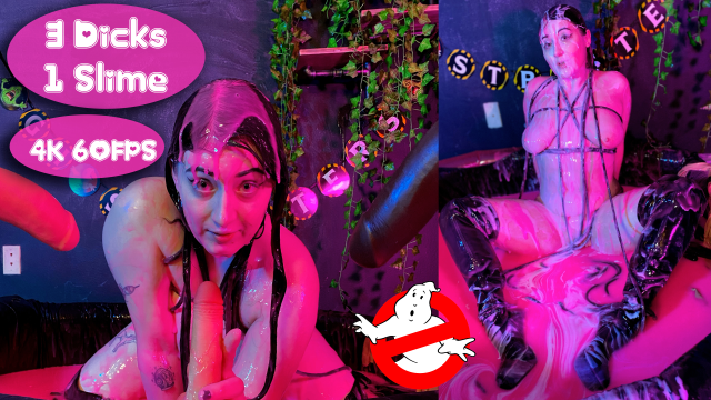 3 Dicks 1 Slime Ghostbuster Vivi 4K video from OmankoVivi
