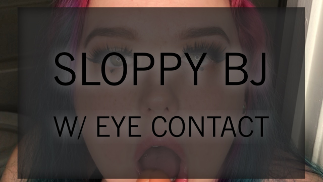 Sloppy BJ with eye contact video from OpalXO