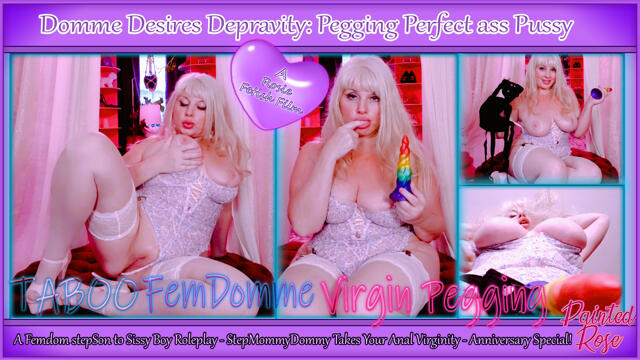 Domme Desires Depravity: Pegging Perfect ass Pussy - Tempting Taboo video
