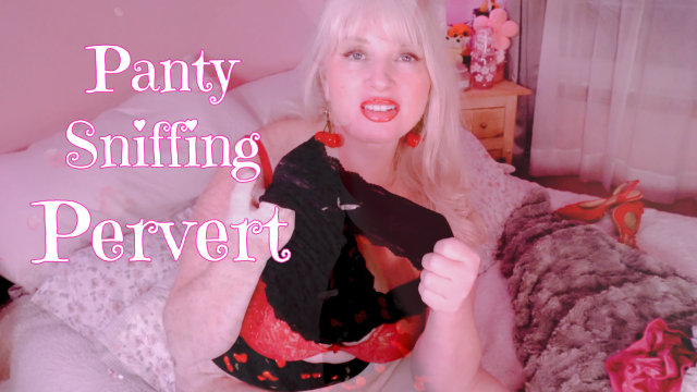 Panty Sniffing Pervert: Black Panties Because You're Naughty video from PaintedRose