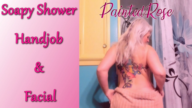 Soapy Shower Handjob and Facial video from PaintedRose