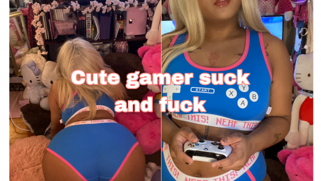 Cute gamer suck and fuck video from Lewdiepeach