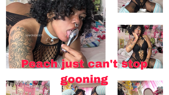 Peach just cant stop gooning video from Lewdiepeach