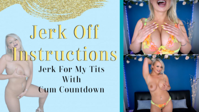 Tit focused JOI with Cum Countdown video from PeachySkye