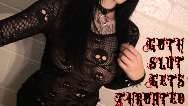 Goth Nympho Gets Throated video from Phoebe Phelpz