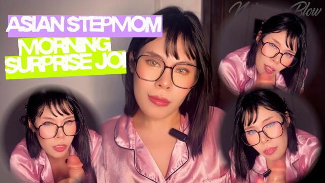 Asian StepMom Morning Surprise JOI video from