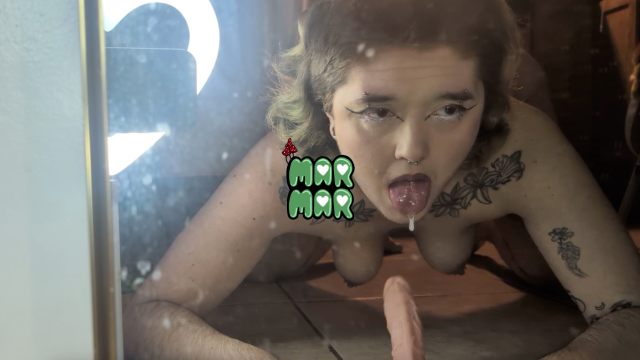 Sloppy Wet Naked in the Mirror Blowjob video from Mar Mar Lobotomy