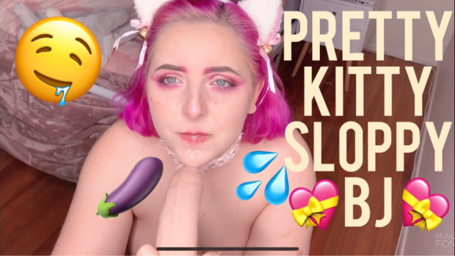 Pretty kitty sloppy bj video from