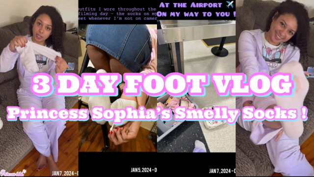 3 DAY FOOT VLOG : Princess Sophia's Smelly Socks video from Princess Sophia Quinn