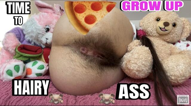 TIME TO GROW UP HAIRY ASS video from Princess Rapunzel
