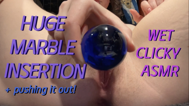 Filling My Pussy With Marbles | Huge Insertion + ASMR video from Prplpaws