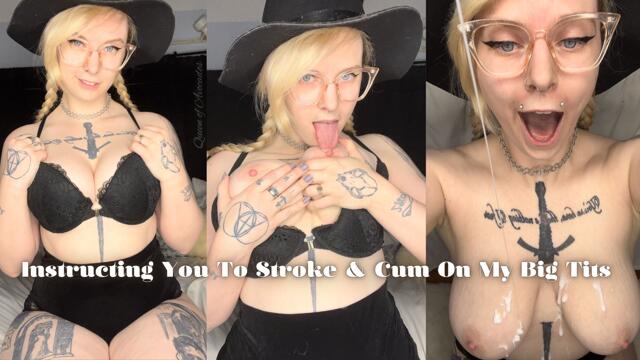 Instructing You To Stroke & Cum On My Big Tits video from Queen Of Avocados