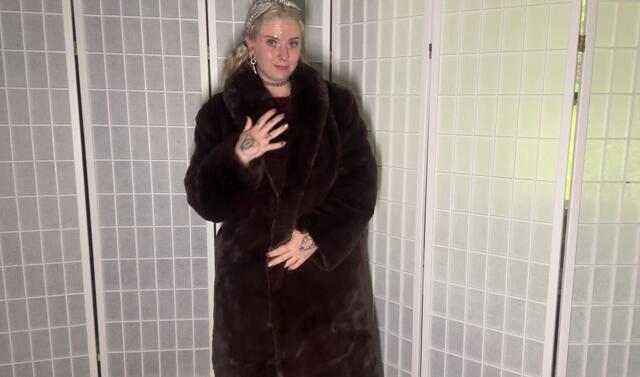 SFW Fur Coat Try-On.MOV video from