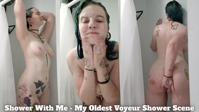 Shower With Me - My Oldest Voyeur Shower Scene video from Queen Of Avocados
