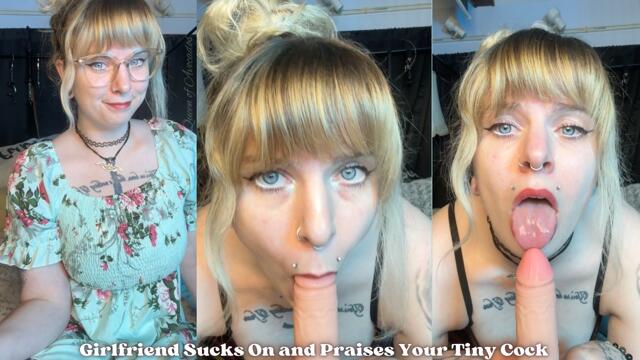 Tiny Dick Oral - Girlfriend Prasies And Sucks on Your Tiny Cock video from Queen Of Avocados