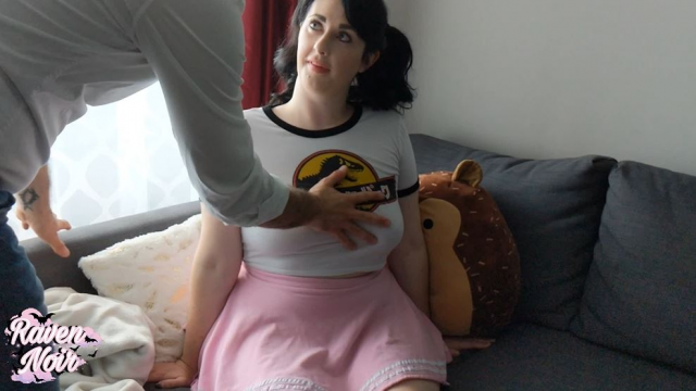 Babysitter gets her Pussy Licked video from Raven Noir