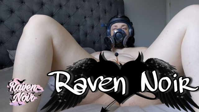 Gas Mask Close Up Masturbation ASMR video from Raven Noir