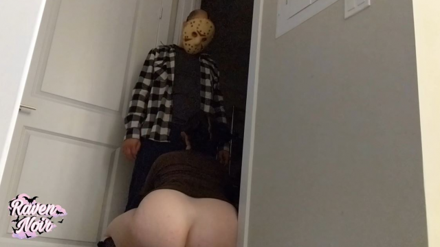 Jason Voorhees Voyeur Blowjob Facial video from Raven Noir