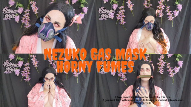 Nezuko Gas Mask Horny Fumes video from Raven Noir