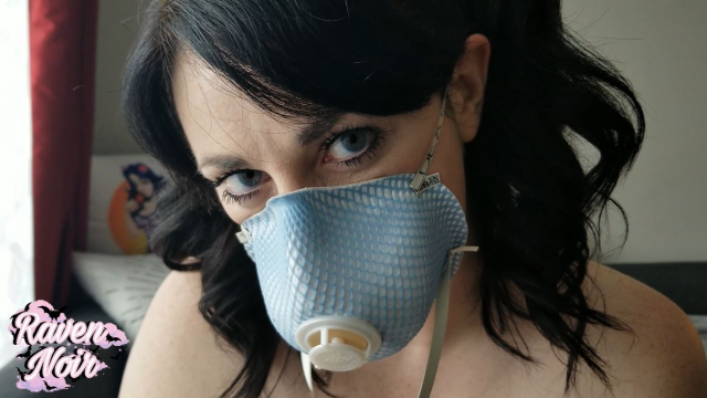 Respirator Mask and Pigtails video from Raven Noir
