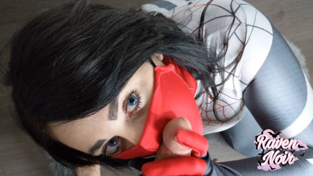 Silk Cindy Moon Mask Blowjob video from Raven Noir