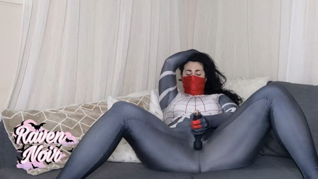 Silk Gagged and Multiple Orgasms video from Raven Noir