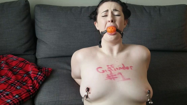 Slytherin Student Rough Bondage Deepthroat video from Raven Noir