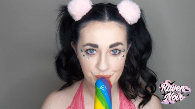 Sucking on Daddy's Candy Lollicock video from Raven Noir