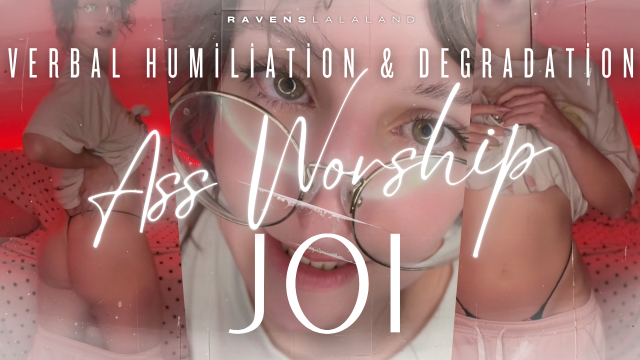Verbal Humiliation & Degradation Ass Worship JOI: You Are Such A Dumb Bitch video from