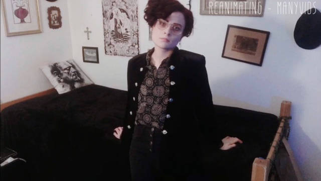 goth strips and masturbates for you video from Reanimating