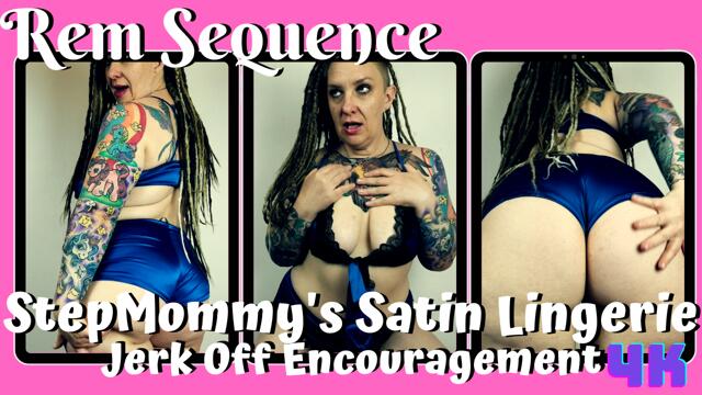 Stepmommy's Satin Lingerie Jerk Off Encouragement starring Rem Sequence video from Rem Sequence