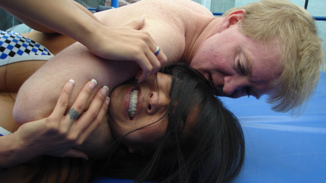 ASIAN BUFFETs and GENITAL DESTRUCTION! Nicole Oring vs Duncan video from WORLD WIDE MIXED WRESTLING